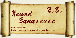 Nenad Banašević vizit kartica